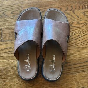 Cole Haan Brown Slides. Size 8 men’s.